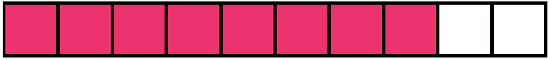 Pink Rectangle Fraction 8:10