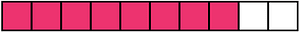 Pink Rectangle Fraction 8:10