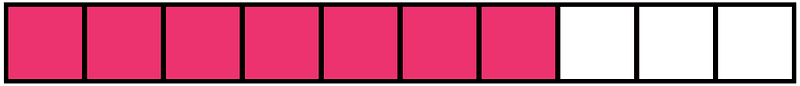 Pink Rectangle Fraction 7:10