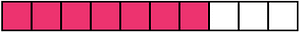 Pink Rectangle Fraction 7:10