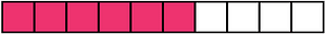 Pink Rectangle Fraction 6:10