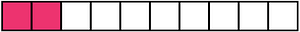 Pink Rectangle Fraction 2:10