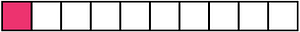 Pink Rectangle Fraction 1:10