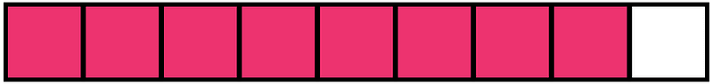 Pink Rectangle Fraction 8:9