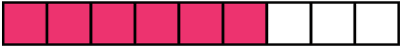 Pink Rectangle Fraction 6:9