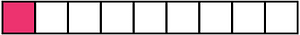 Pink Rectangle Fraction 1:9