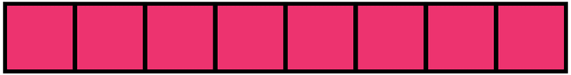Pink Rectangle Fraction 8:8