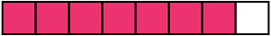 Pink Rectangle Fraction 7:8