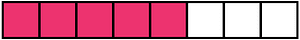 Pink Rectangle Fraction 5:8