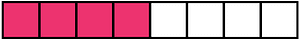 Pink Rectangle Fraction 4:8
