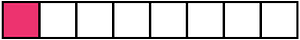 Pink Rectangle Fraction 1:8