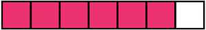 Pink Rectangle Fraction 6:7