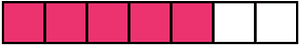 Pink Rectangle Fraction 5:7