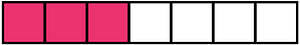Pink Rectangle Fraction 3:7