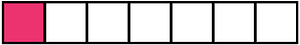 Pink Rectangle Fraction 1:7