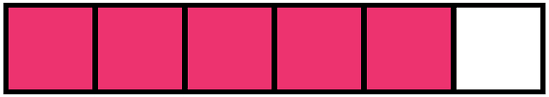 Pink Rectangle Fraction 5:6