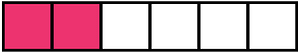 Pink Rectangle Fraction 2:6