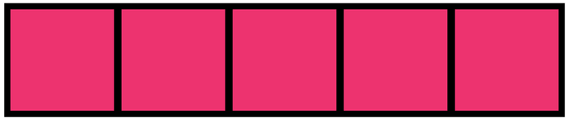 Pink Rectangle Fraction 5:5