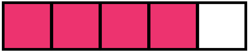 Pink Rectangle Fraction 4:5