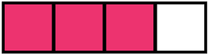 Pink Rectangle Fraction 3:4