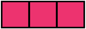 Pink Rectangle Fraction 3:3