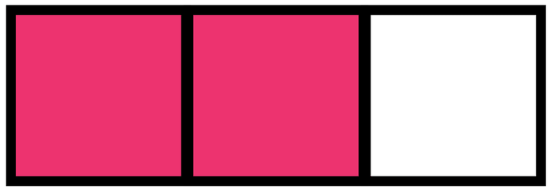 Pink Rectangle Fraction 2:3