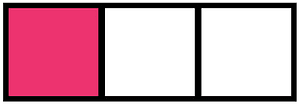 Pink Rectangle Fraction 1:3