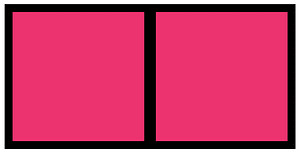 Pink Rectangle Fraction 2:2