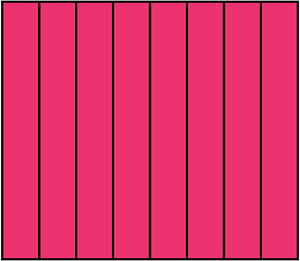 Pink Rectangle Fraction 8:8