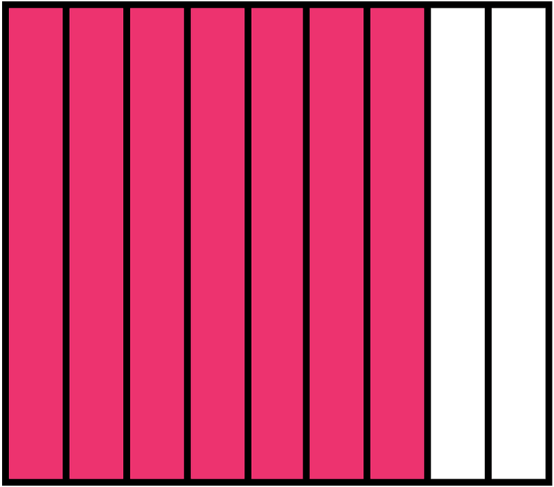 Pink Rectangle Fraction 7:9