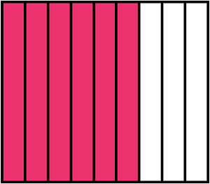 Pink Rectangle Fraction 6:9