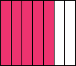 Pink Rectangle Fraction 5:7