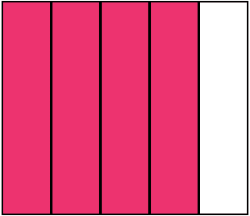 Pink Rectangle Fraction 4:5