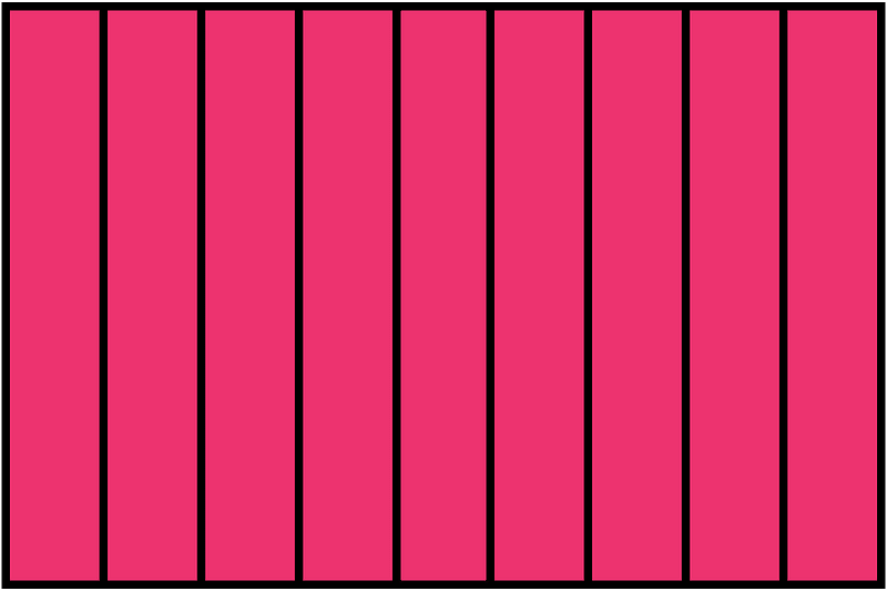 Pink Rectangle Fraction 9:9