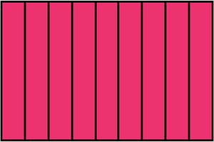 Pink Rectangle Fraction 9:9