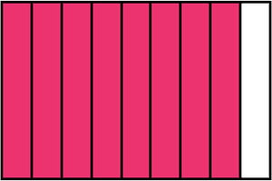 Pink Rectangle Fraction 8:9