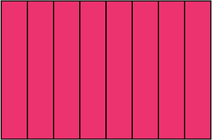 Pink Rectangle Fraction 8:8