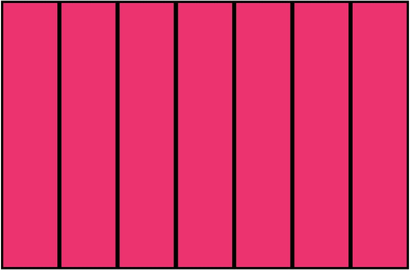 Pink Rectangle Fraction 7:7
