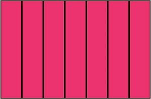 Pink Rectangle Fraction 7:7