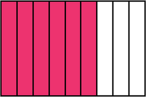 Pink Rectangle Fraction 6:9