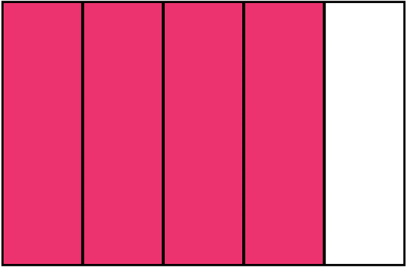 Pink Rectangle Fraction 4:5
