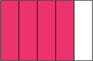 Pink Rectangle Fraction 4:5