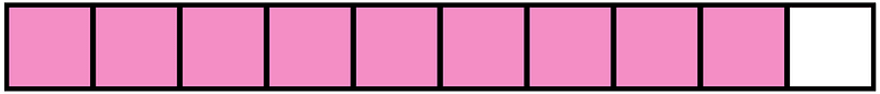 Purple Rectangle Fraction 9:10