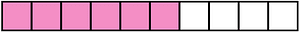 Purple Rectangle Fraction 6:10