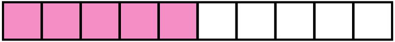Purple Rectangle Fraction 5:10