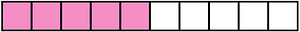 Purple Rectangle Fraction 5:10