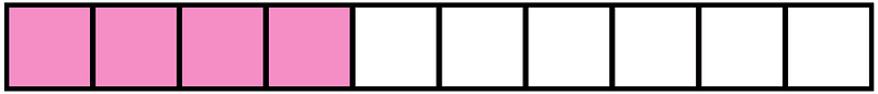 Purple Rectangle Fraction 4:10
