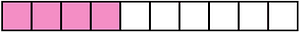Purple Rectangle Fraction 4:10