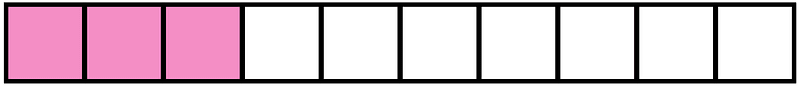 Purple Rectangle Fraction 3:10