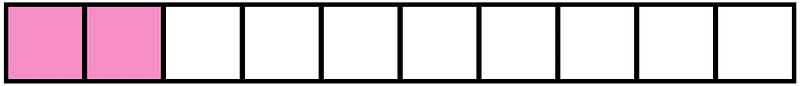 Purple Rectangle Fraction 2:10